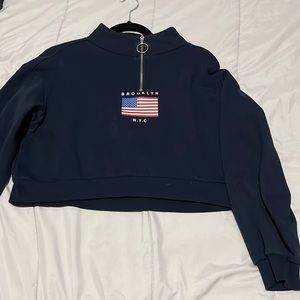 Women crop top sweater